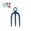 Heavy-Duty 3-Tine Cultivating Rake Head Carbon Steel Farm Fork Head for Soil Tilling