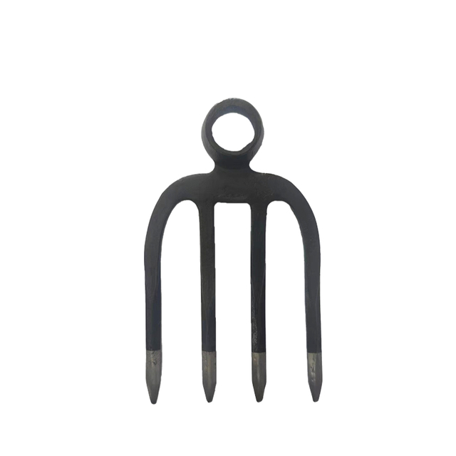 Heavy-Duty 4-Tine Farm Fork Head Carbon Steel Forged Digging Fork for Farmland Cultivation