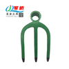 Junqiao 3-Tine Carbon Steel Garden Rake Head for Soil Loosening & Farm Cultivation