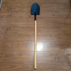 Long Wooden‑Handle Carbon Steel Shovel, Multi‑Style Pointed And Square Blade Hardwood Grip Spade For Farm, Construction And Gardening
