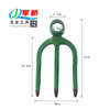 Junqiao 3-Tine Carbon Steel Garden Rake Head for Soil Loosening & Farm Cultivation
