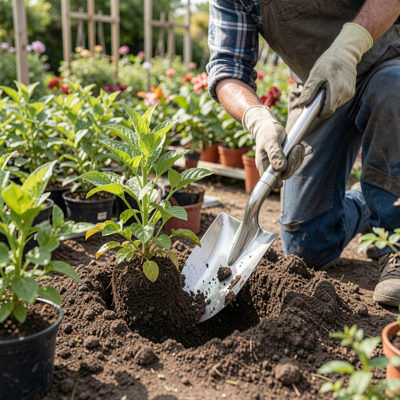 3Seedling transplanting scene