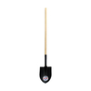 Long Wooden‑Handle Carbon Steel Shovel, Multi‑Style Pointed And Square Blade Hardwood Grip Spade For Farm, Construction And Gardening