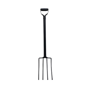 All‑Steel 4‑Tine Heavy‑Duty Garden Digging Pitch Fork With D‑Shaped Non‑Slip Handle For Farm and Yard Cultivation Work