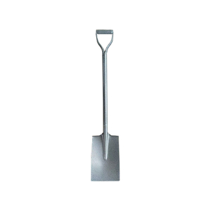 Heavy Duty Square Point Steel Shovel With D Grip Handle, Welded Carbon Steel Spade For Farm And Construction