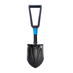 Heavy Duty Folding Carbon Steel Shovel | Multi Function Survival Spade with Serrated Edge for Camping, Gardening and Outdoor Use
