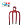 Forged 4-Tine Garden Cultivator Rake Head Carbon Steel Fork Head for Soil Loosening